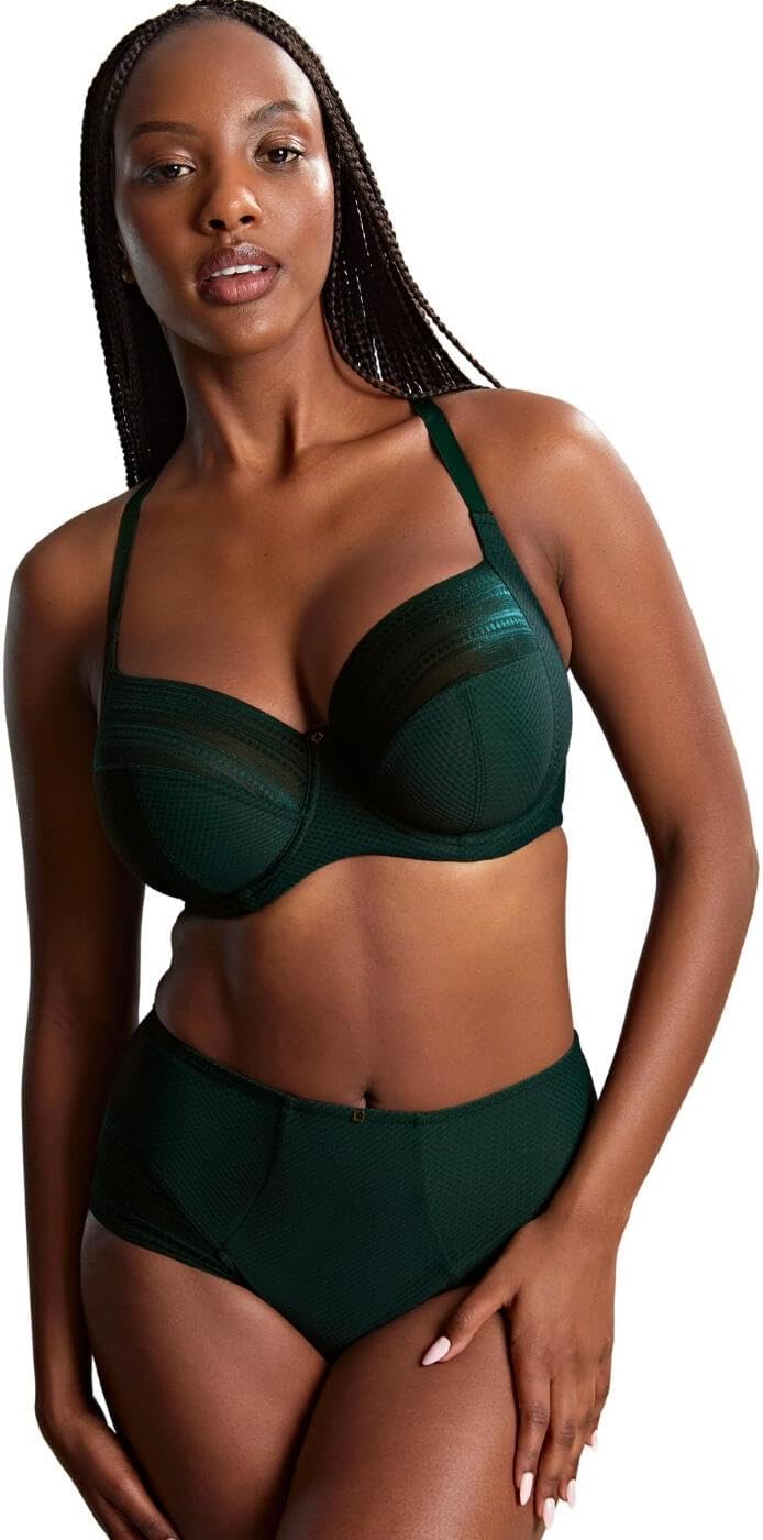 Panache Serene Side Support Bra 36DD, Dark Green - Image 6