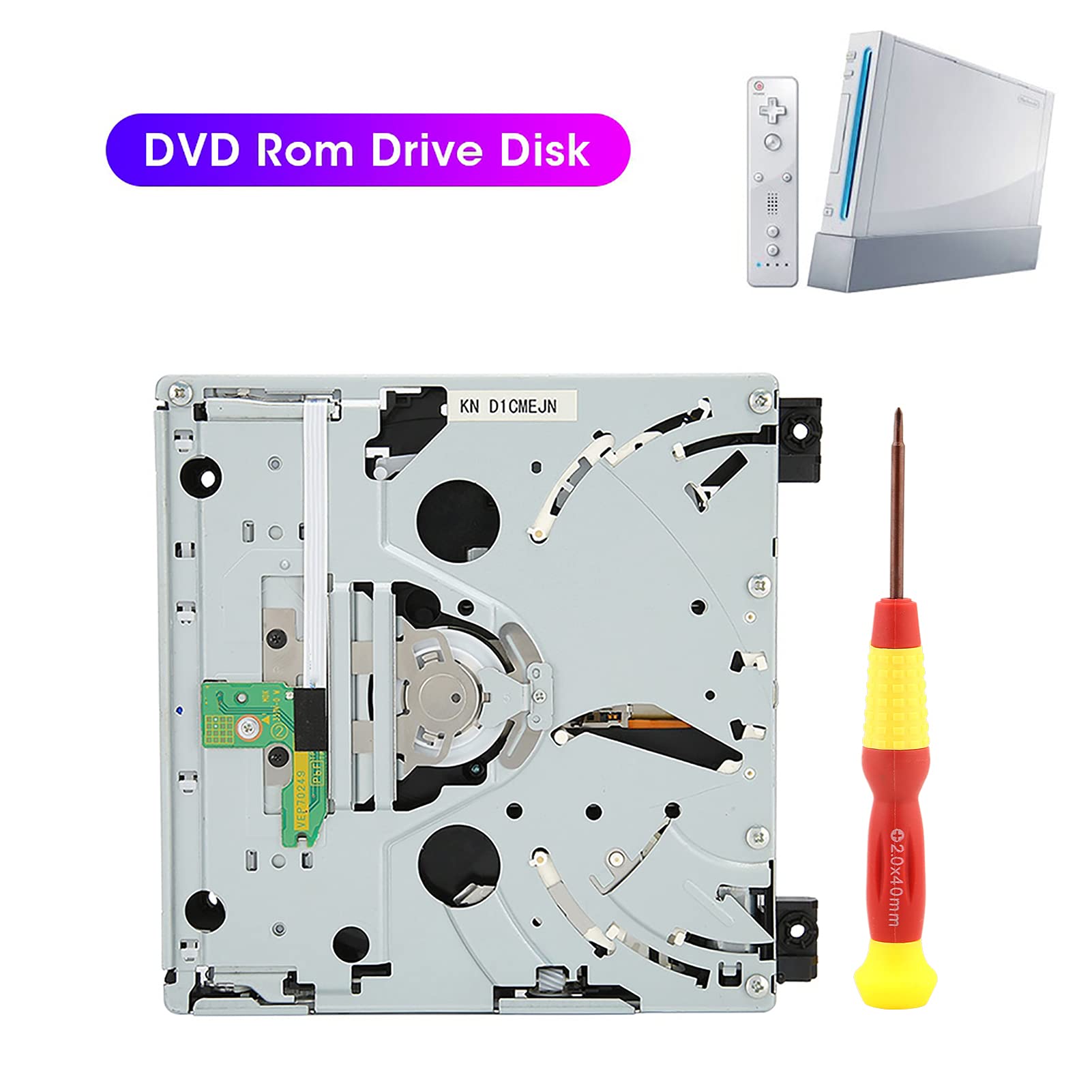 Dioche Dvd Drive Sostituzione Sostituzione Drive Metallo Abs Sostituzione Dvd Rom Drive Dual Ic Parte di Riparazione del Disco Per Per Console D2E