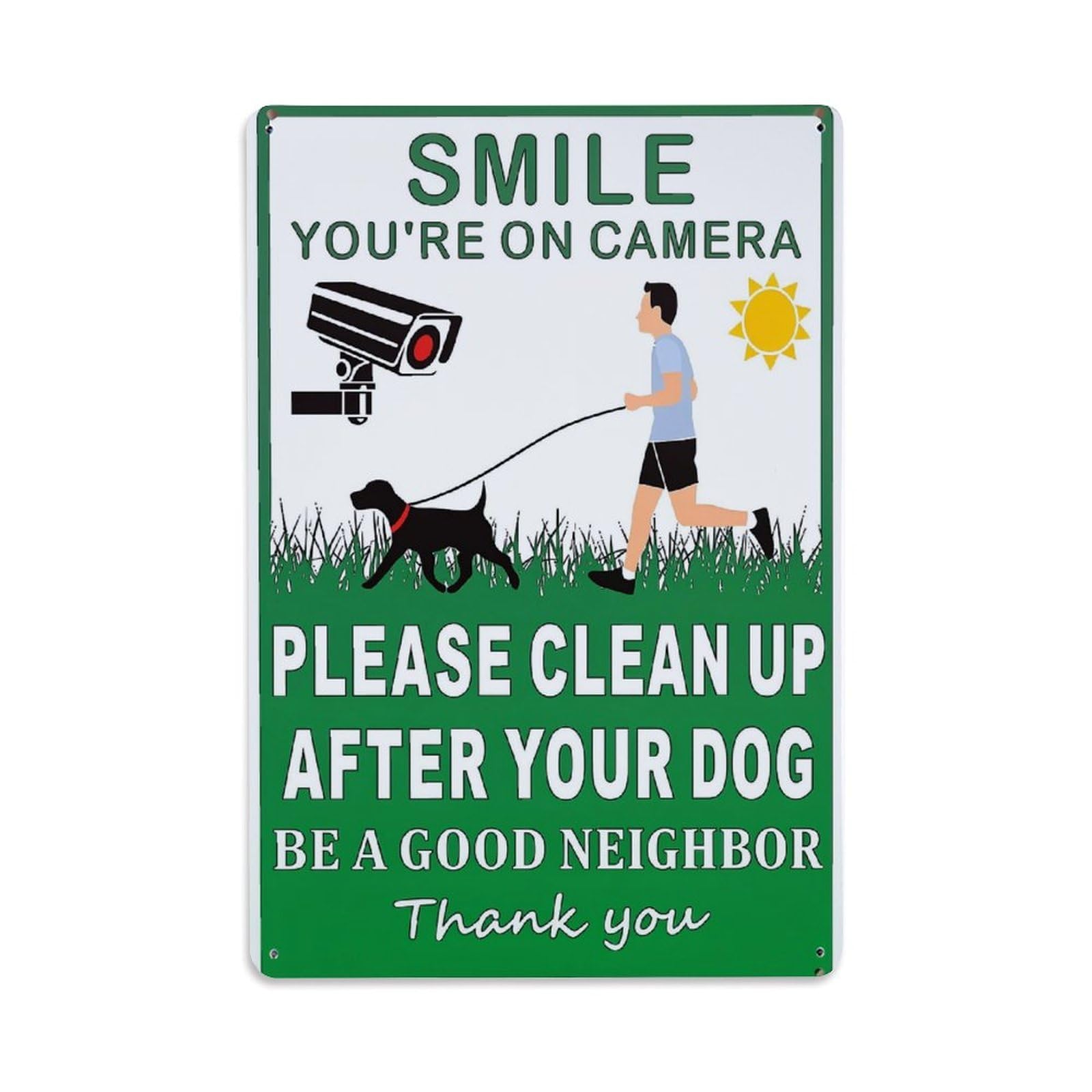 Jdfenggu Vintage Smile You Are On Camera Retro Metal Tin Sign, Metal Poster For Bar, Home, Man Cave, Kitchen, Laundry Room Art Decor 8X12 Inch