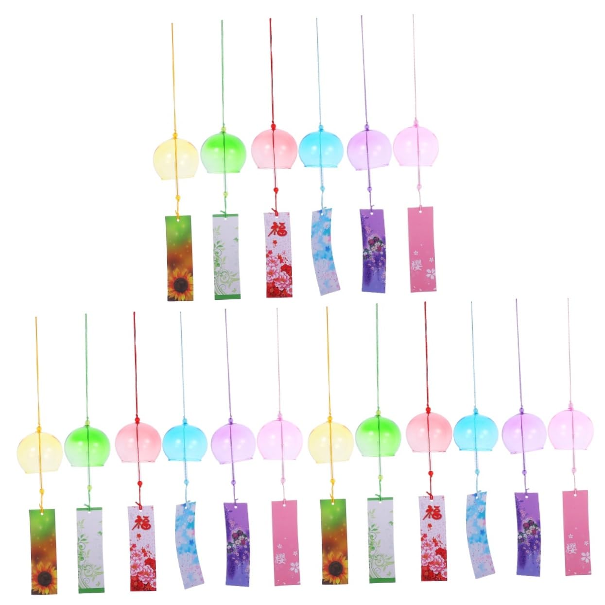Carillons éoliens en verre pour apaiser le stress et colorer un intérieur trop sombre
