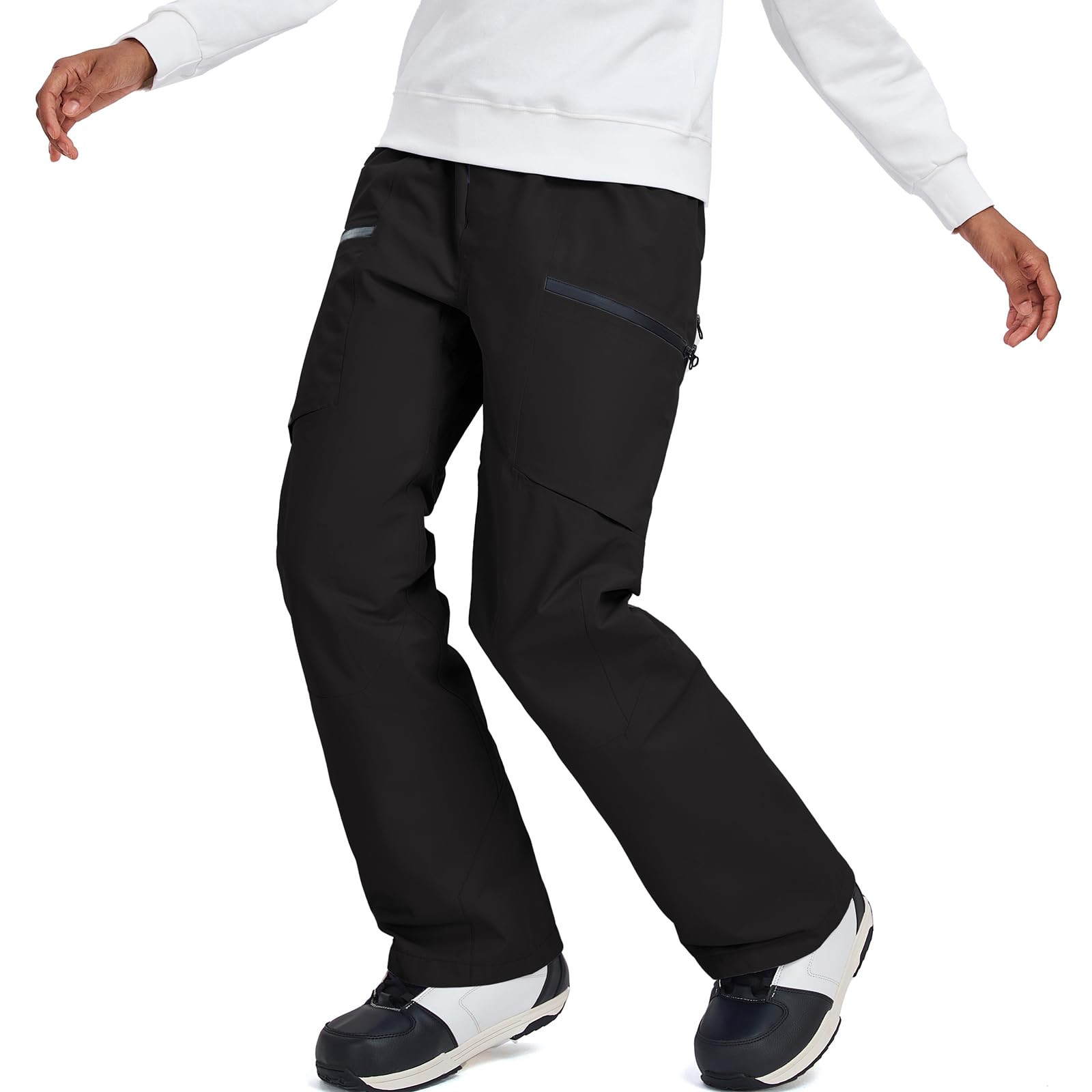 HOTIAN Damen Skihose Schneehose Wasserdicht Winddicht Hosenträgerhose Atmungsaktive Outdoorhose Winter Warme Snowboardhose Skilanglaufhos