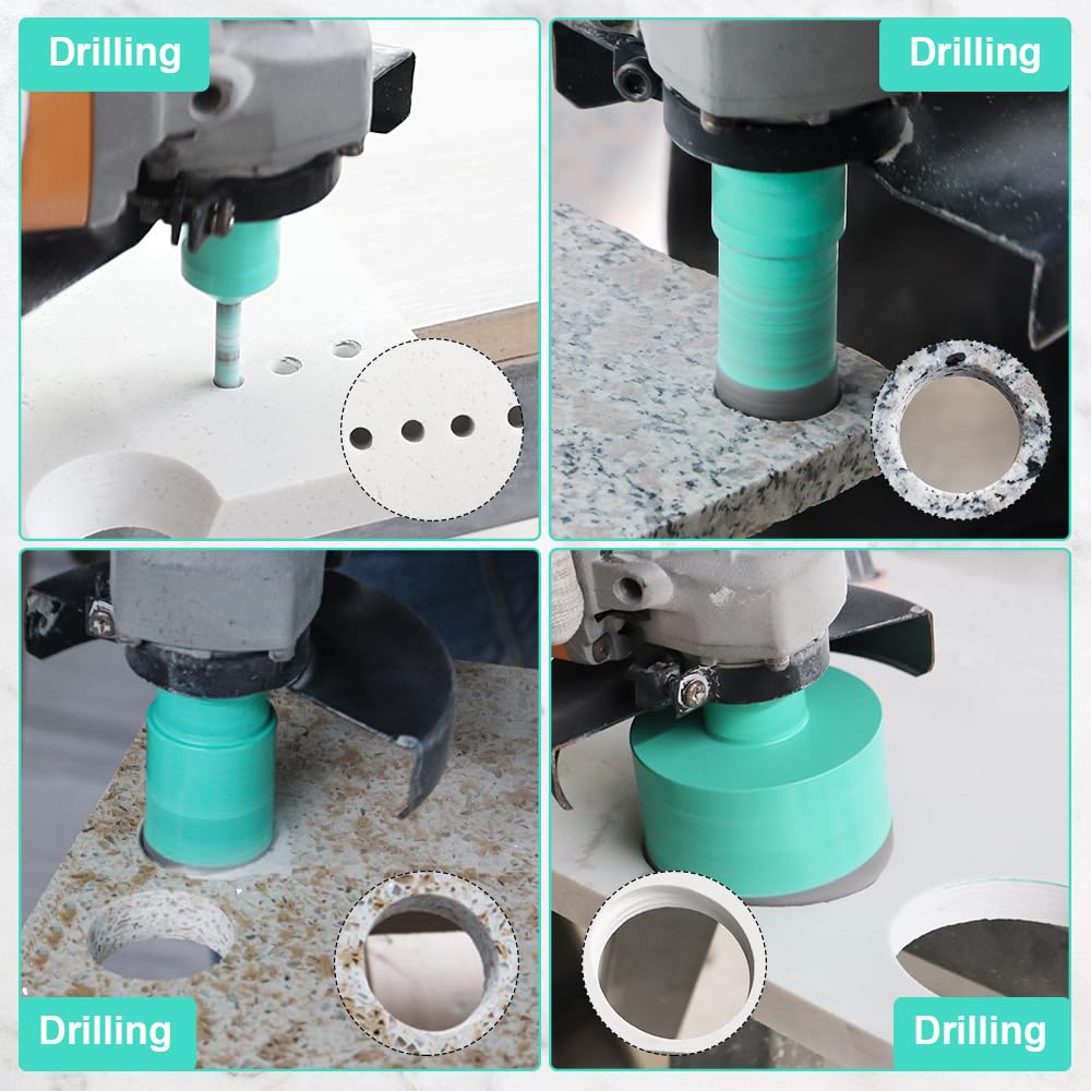 Diamant tegelboor 30 mm - M14 diamantboor gatenzaag voor tegels, porselein, keramiek, marmer, graniet boringen, voor haakse slijper Diamant tegelboor 30 mm - M14 diamantboor gatenzaag voor tegels, porselein, keramiek, marmer, graniet boringen, voor haakse slijper