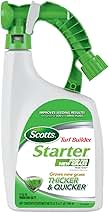 Scotts Turf Builder Starter Food for New Grass Ready-Spray, Use on Newly Seeded Lawns or After Installing Sod, For All Grass Types, 600 sq. ft., 32 oz.