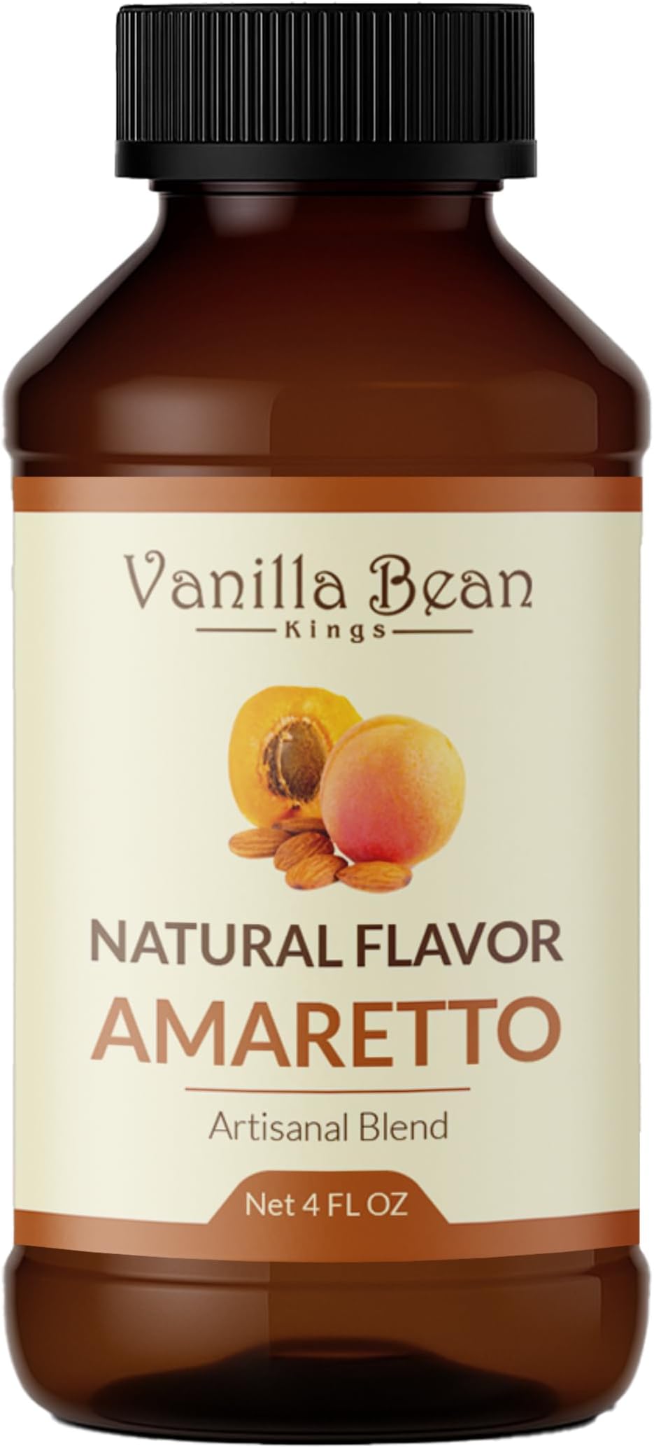 Pure Amaretto Extract for Baking and Flavoring - 4 OZ - Premium Quality Natural Flavors for Baked Goods, Desserts, & Cooking