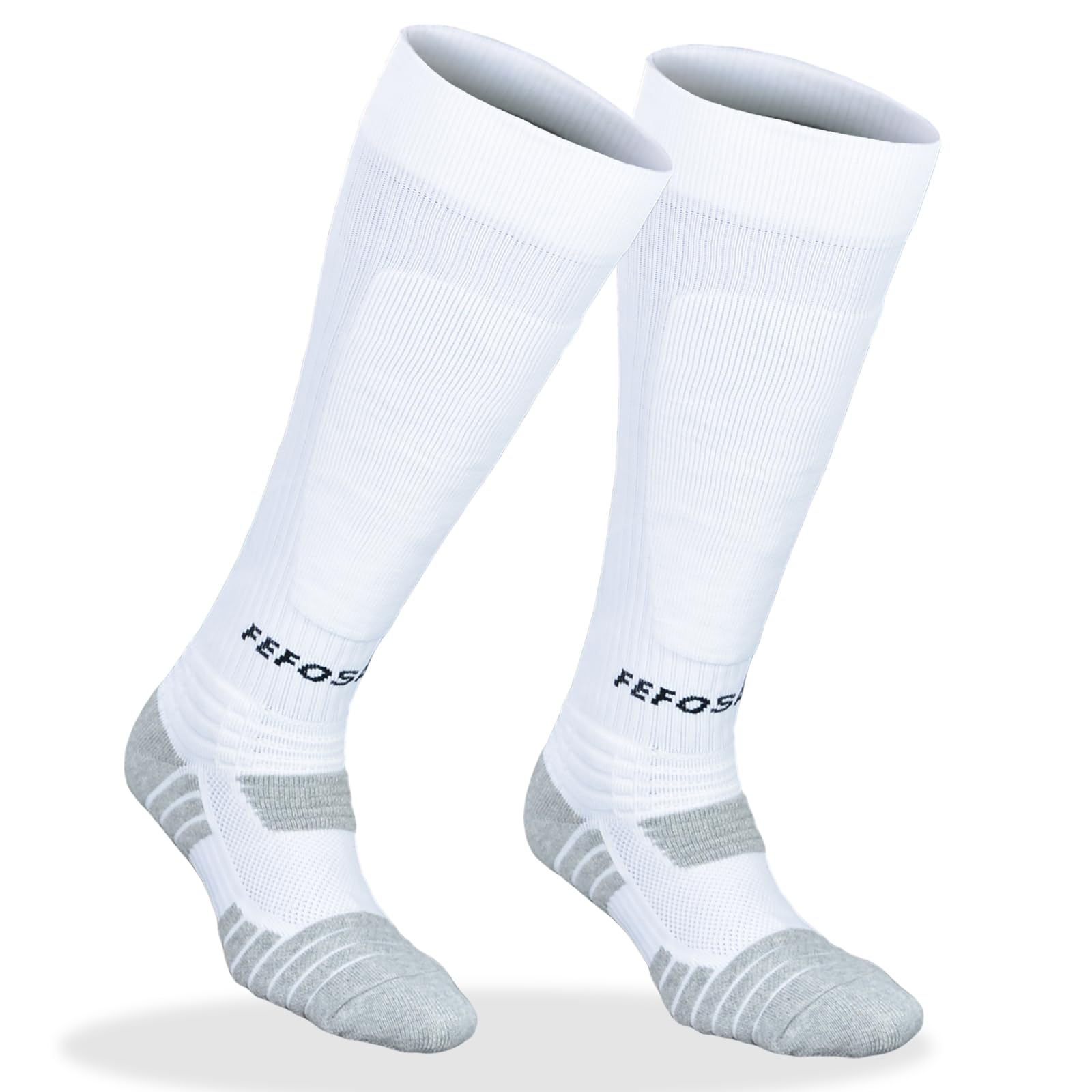 FEFOSAEP Fencing Socks - Standard Fencing Stockings for Epee Sabre Foil (Gray, Small)