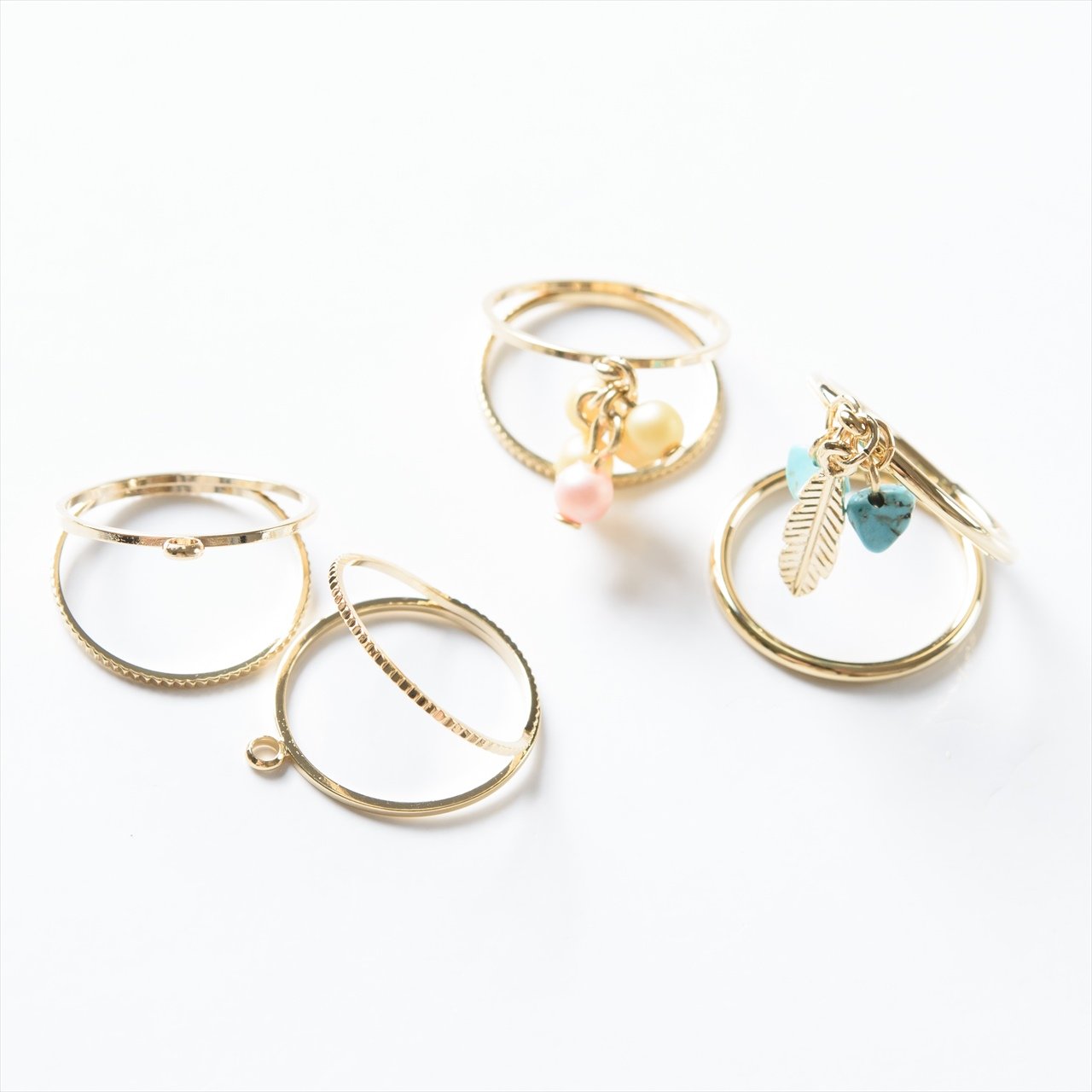 金属製リングパーツ Amazon | 紗や工房 リングパーツ カン付ダブルリング カット入り 19mm