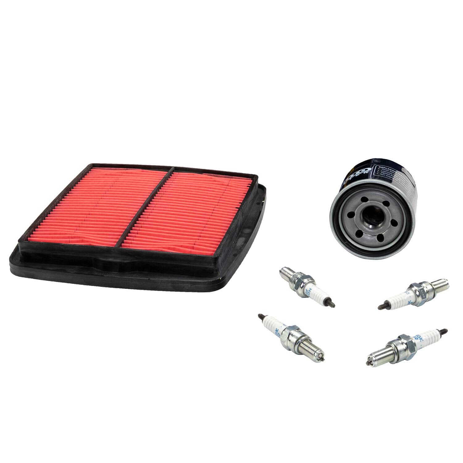 Wartungspaket Luftfilter + Ölfilter + Zündkerzen für Suzu ki GSF 600 Bandit GSF600 GN77B Baujahr 1995-1999