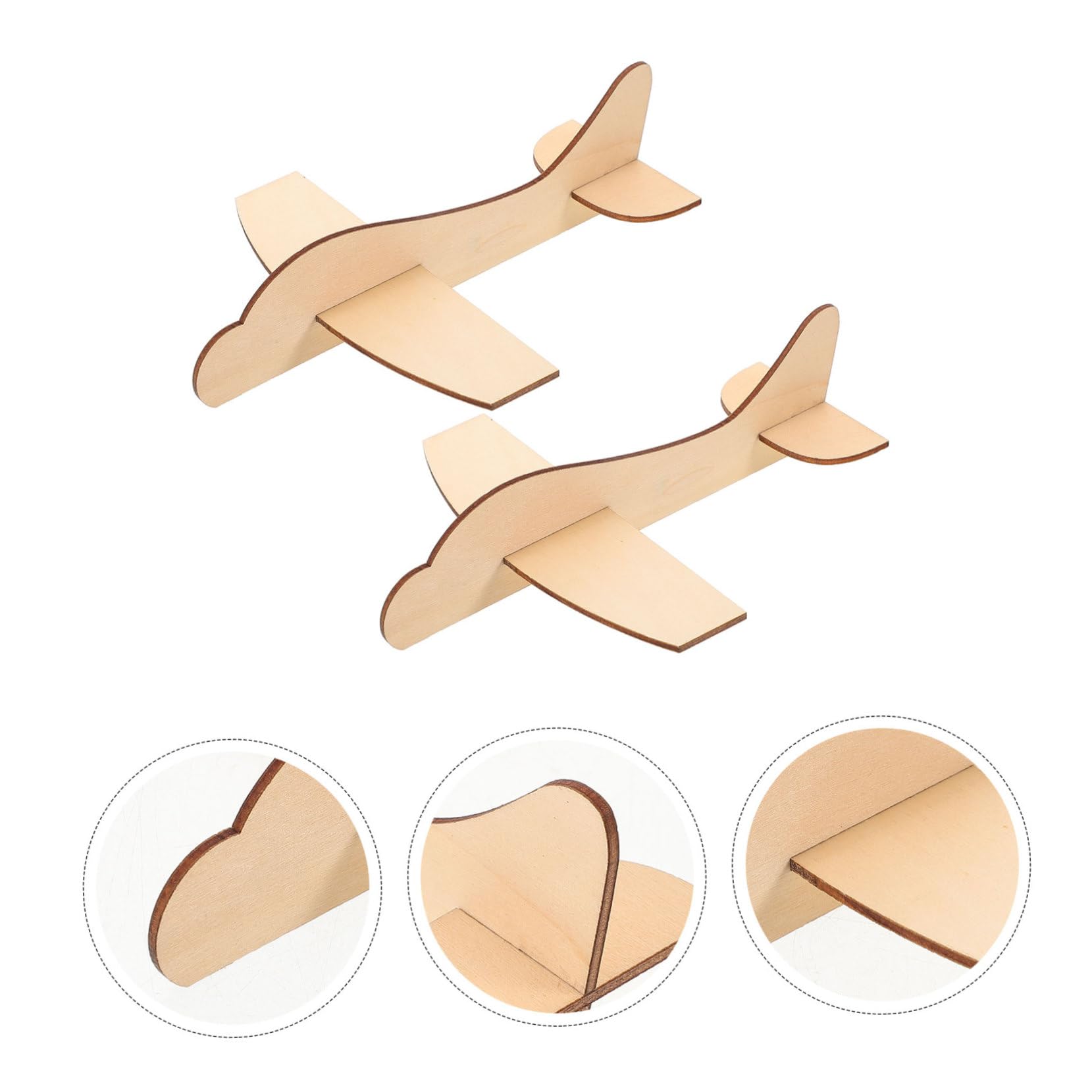 KOMBIUDA Avión De Bricolaje De Madera 24 Piezas Mini Aviones De Madera Sin Terminar Para Pintar Y Graffiti Manualidades Creativas Para Niños Hogar Y Aula