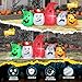 B&D 8FT Long Halloween Inflatables Ghost Outdoor Decorations, 5 Pirate Ghosts Inflatable Halloween Decorations with Color Changing RGB Lights Halloween Blow Ups for Party, Garden, Yard, Lawn Decor