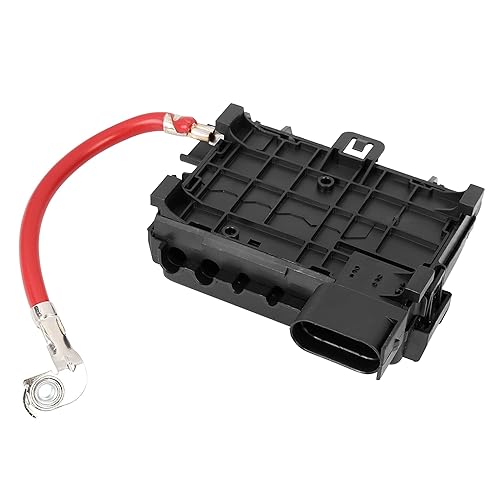 Miniatura 4 de X AUTOHAUX Caja de fusibles Terminal de batería Soporte de bloque de fusibles 1J0937550A 1J0937550B para VW Jetta Golf Mk4 Beetle 1999-2004