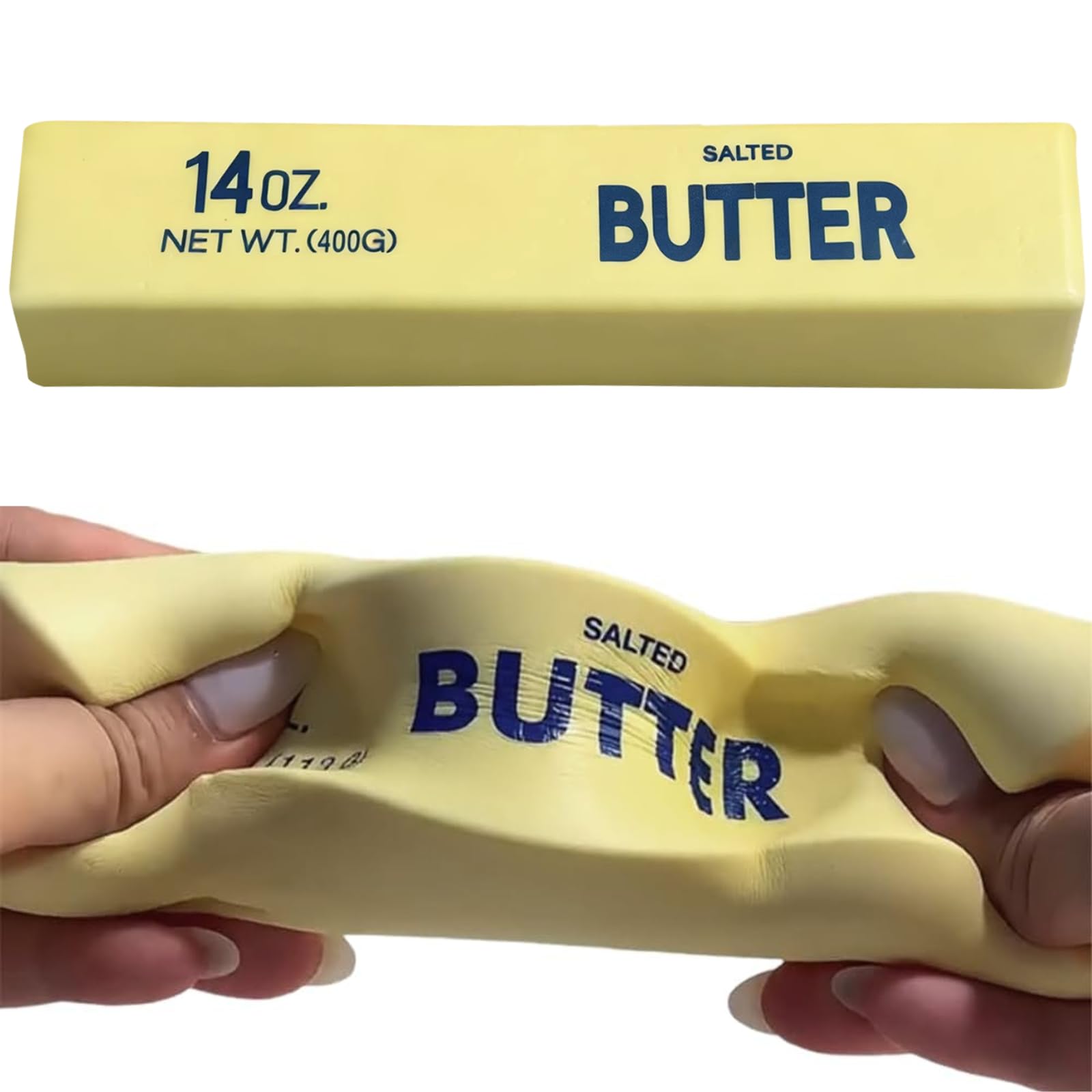 23CM Giant Butter Squishy, Jumbo Big Butter Stress Ball, Cute Sensory Fidget Stress Balls for Adults Stress & Anxiety Relief, Ideal for ADHD, Autism, Office Desk, Classroom & Party Favors (A1) — image 1