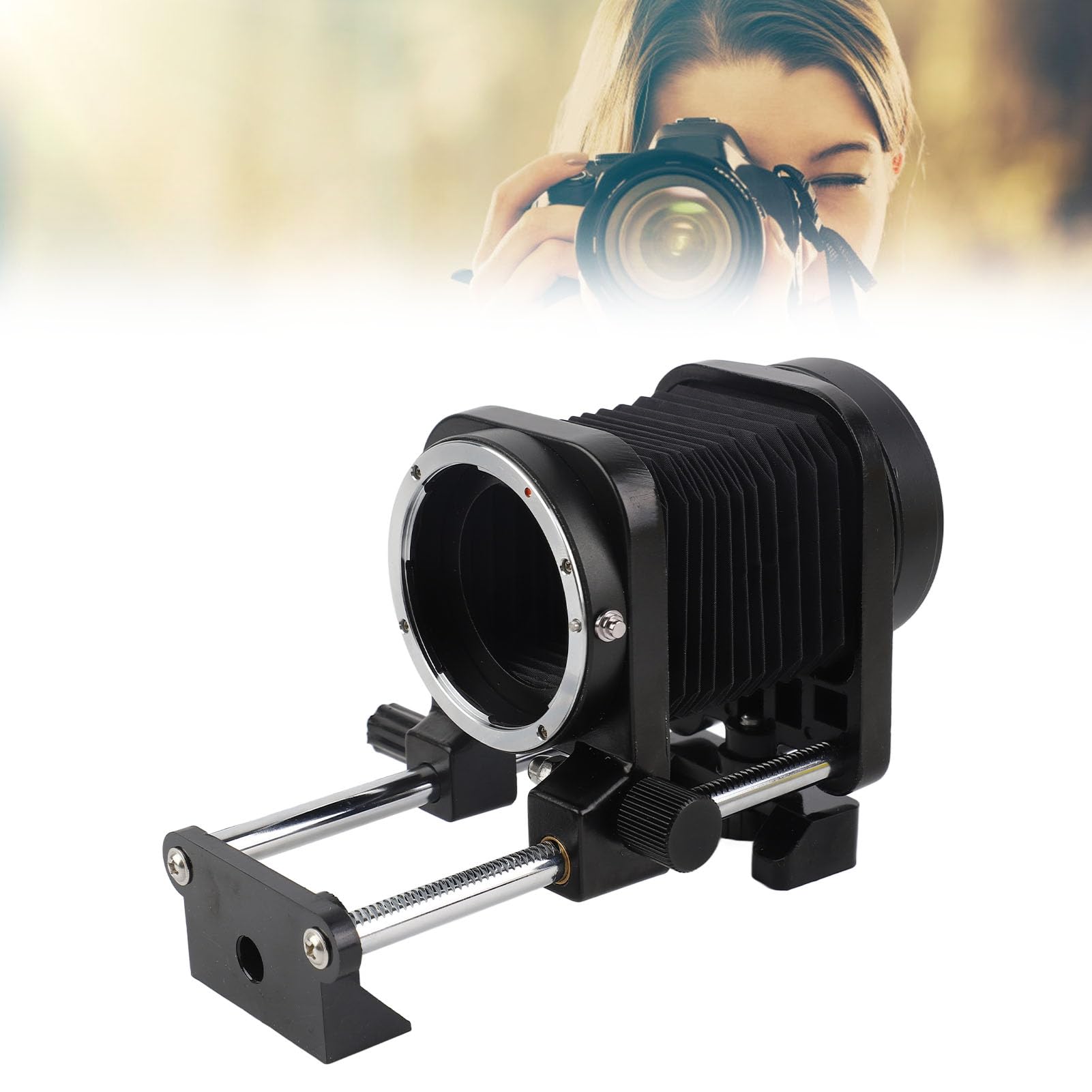 KIMISS Tubo de Extensión de Macro para Cámaras de Montaje Z - Fuelles de Aluminio para la Fotografía de Macro de Precisión - Control de Enfoque óptimo