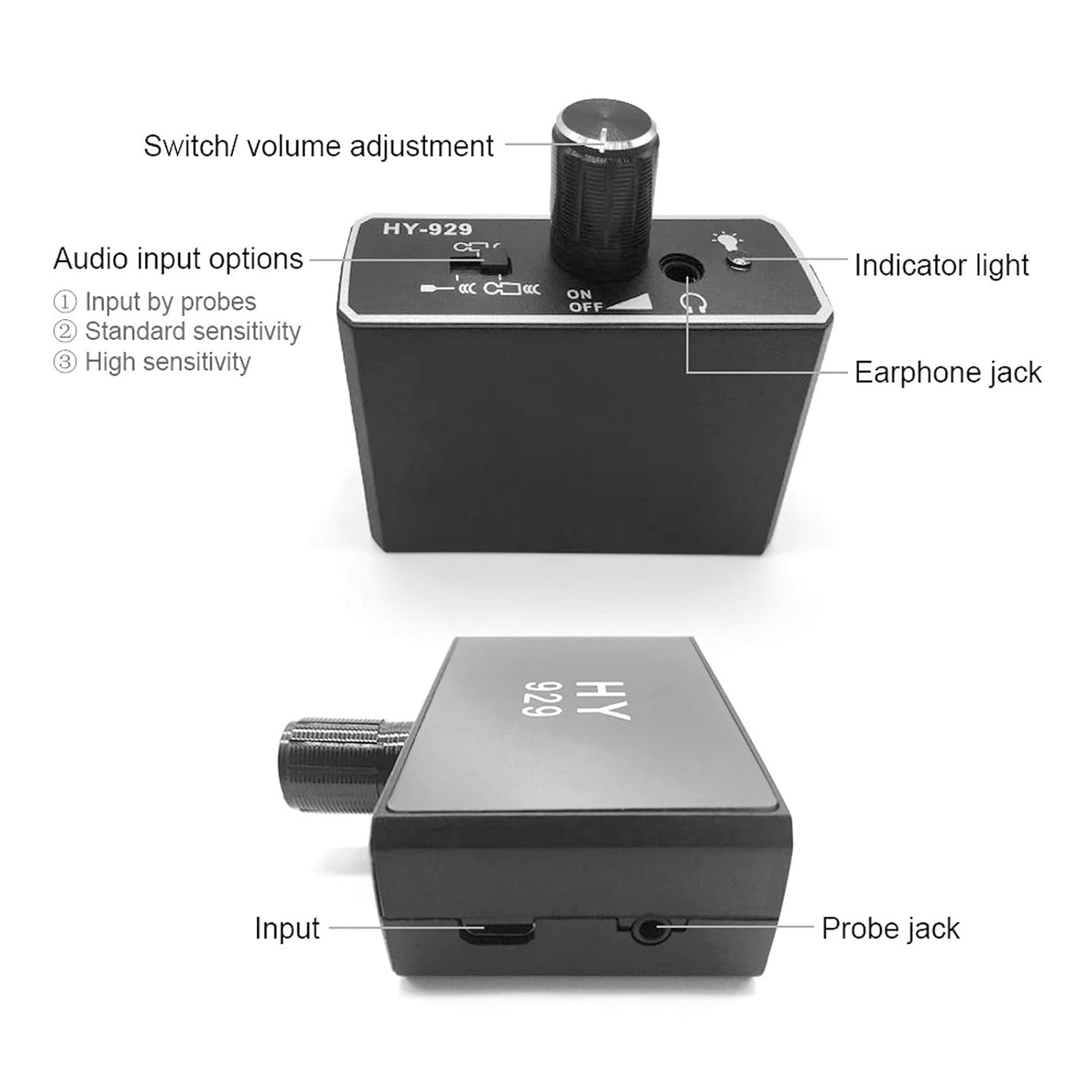 Water Pipe Leakage Monitor, Water Pipe Leakage Sound Monitor, Sound Enhanced Amplification, Underground Water Leakage Pipeline Detection Tool