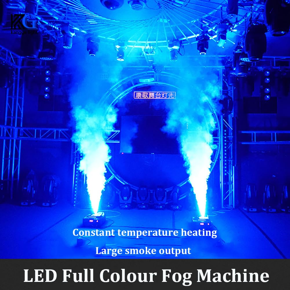 Wytwornica mgły 1500 W, wytwornica dymu DMX RGB, oświetlenie sceniczne pionowa maszyna natryskowa, 24 LED DMX RGB maszyna do efektów mgły scenicznej (1500W)