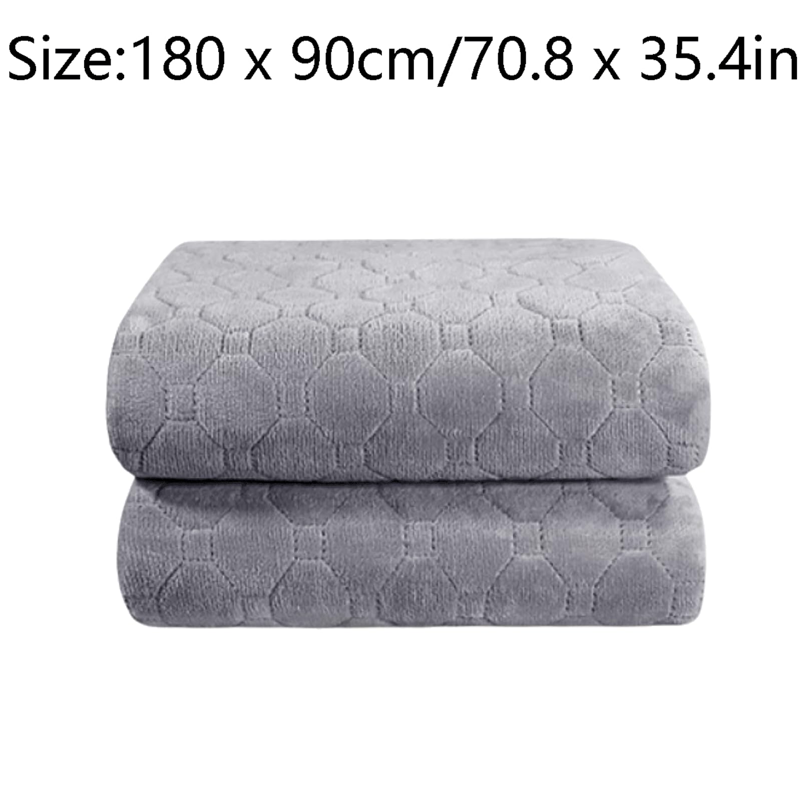 PEKJI Non-Woven Fabrics Heated Throw Comfortable Heated Blanket Even Heat Dispersion Heated Underblanket Up to 12 Hours Timer