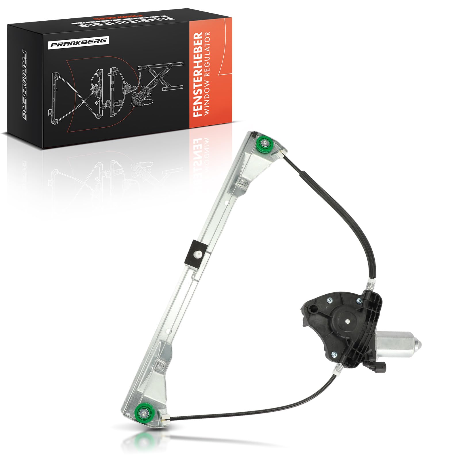 Frankberg Elevalunas con motor delantero izquierdo para Clio II BB CB Thalia I LB0/1/2 LB 4/5 puerta 1998-2019 8200169093
