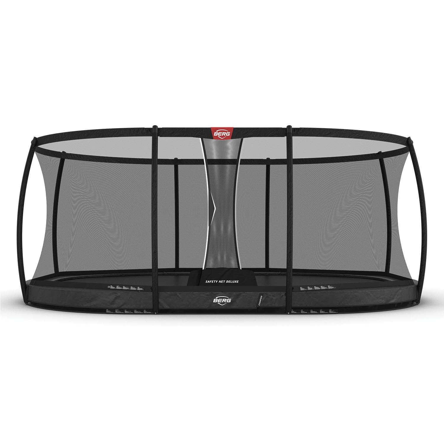BERG Grand Champion Trampolin InGround 520 Grey with Sicherheitsnetz Deluxe