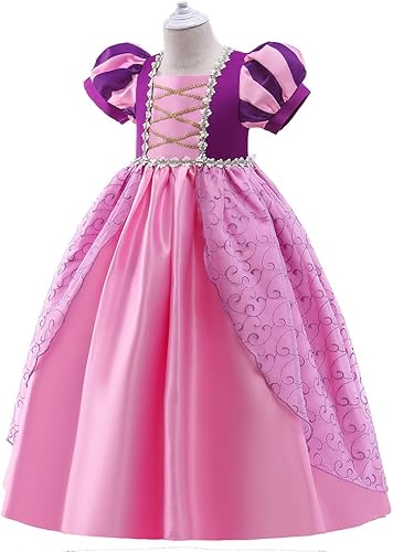 Miniatura 10 de Dressy Daisy - Disfraz de princesa para fiesta de disfraces, cumpleaños y Halloween, vestido de concurso para niñas