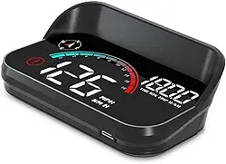 Projetor de Velocímetro de Para-Brisa, Velocímetro Digital Gps com Velocidade, Excesso de Velocidade, Display Heads Up para Carros Adequados para Todos os Veículos