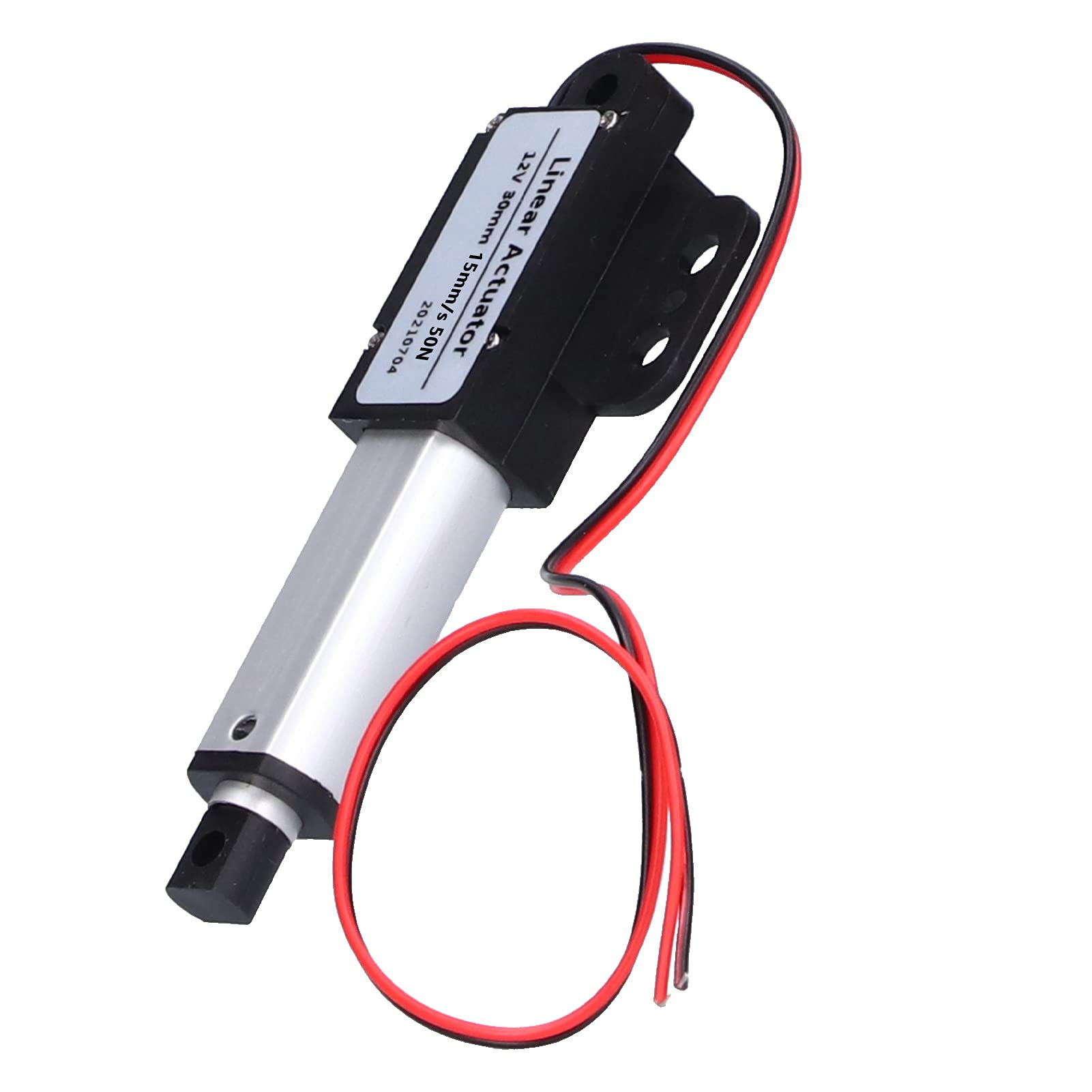 Moteur à Actionneur Linéaire 30mm DC 12V Mini Actionneur de Mouvement Linéaire électrique Protection contre les Courts-circuits Vis de Type T(Course 30mm-15mm/s-50N)