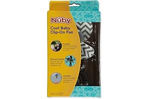 Nuby Cool Baby Stroller Clip-On Baby Safe Fan