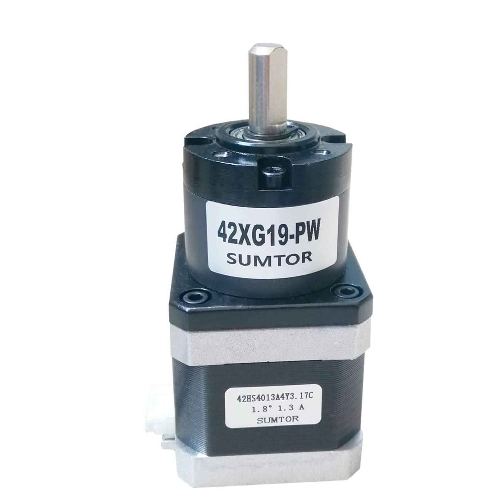 Motor paso a paso, Reductor de engranajes planetarios de NEMA 17 2 Fase con 40 mm y proporción 19: 1