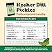 Olive My Pickle Fermented Dill Pickles - 96 Ounces | 3 Pack Bundle of Probiotic Pickles Kosher Dill and Brine with Digestive Enzymes for Gut Health - Kosher Pickles 32 oz per bag
