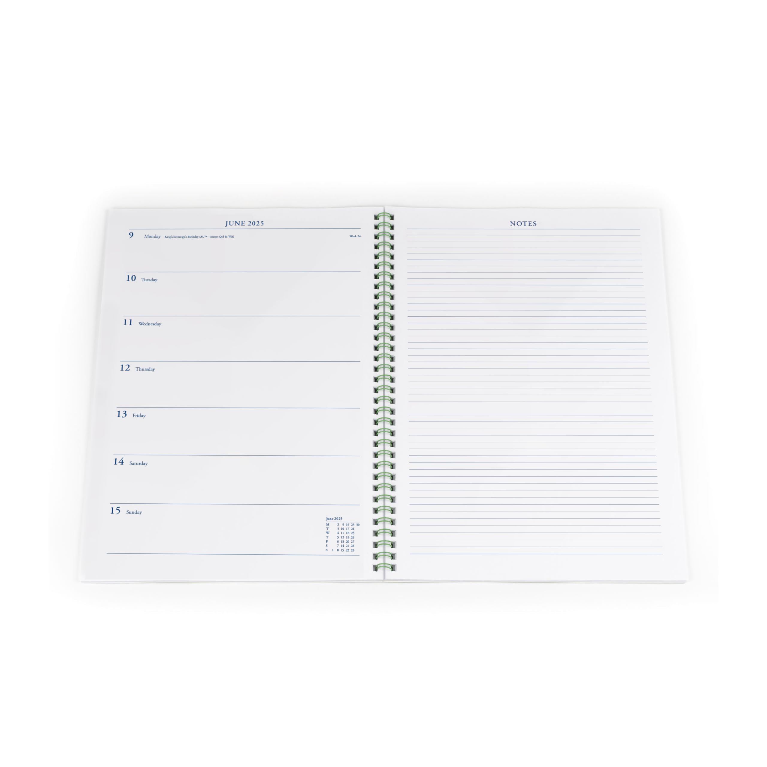 Collins Colplan A5 Weekly Notebook 2026 61-26 - 822157 Desk Diaries - View #2