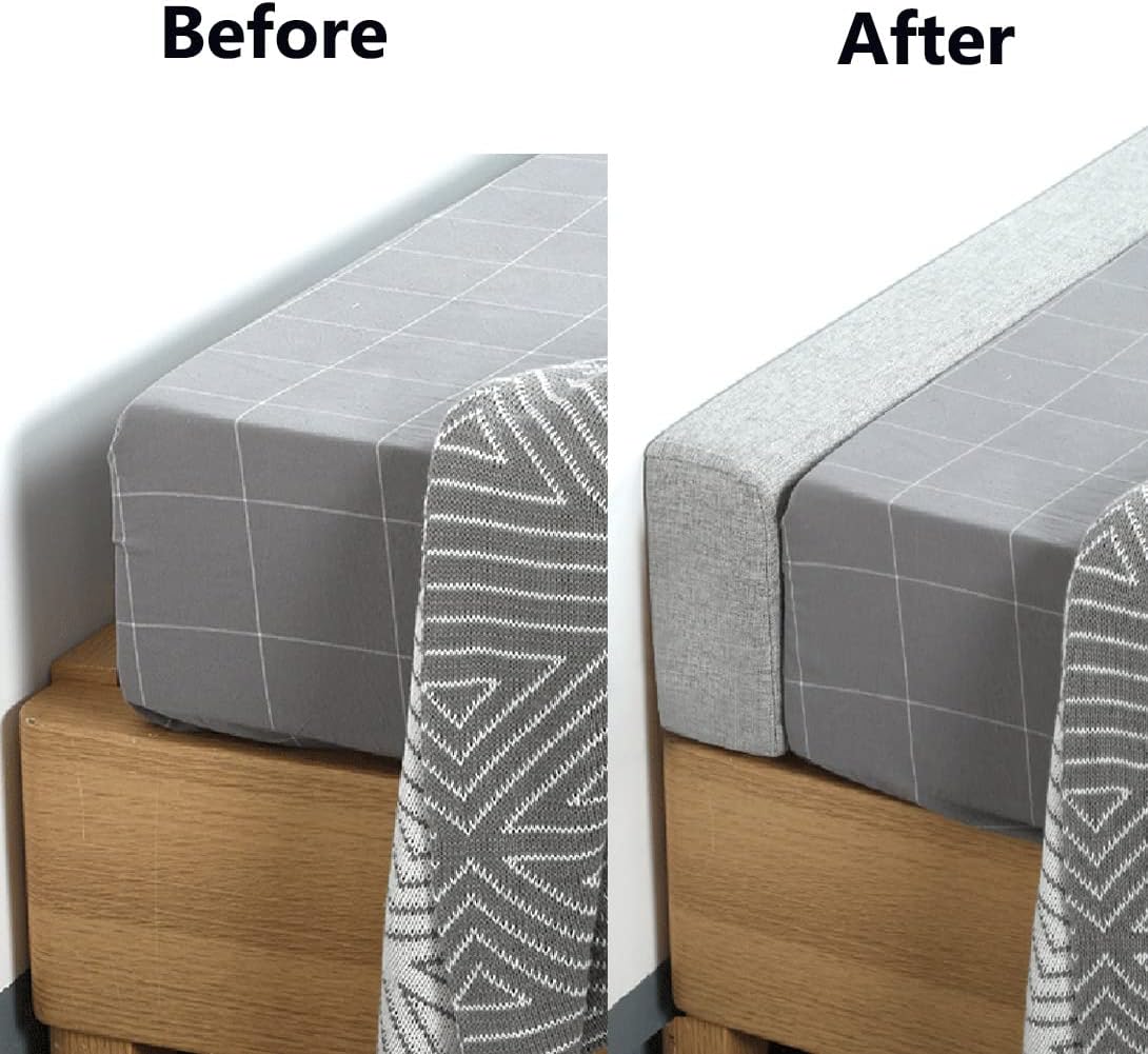 YURRO Long Bed Gap Filler for Single/Double/King Bed,Soft Gap Headboard Pillow Bedside Protection Cushion,120cm/150cm/180cm/200cm,Thick Armrest Pillow Sofa Support