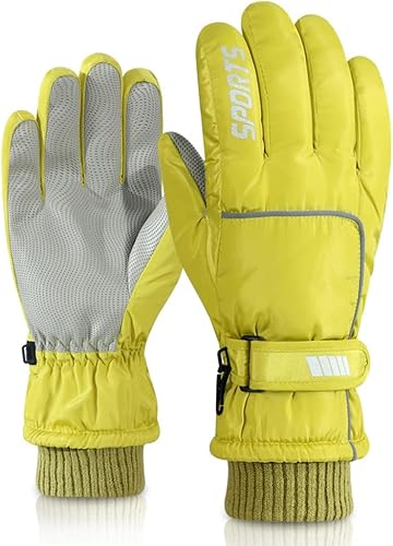ALTALIVA Guantes de nieve cálidos de invierno, térmicos, impermeables, resistentes al viento, pantalla táctil, esquí, snowboard, hombres y mujeres,