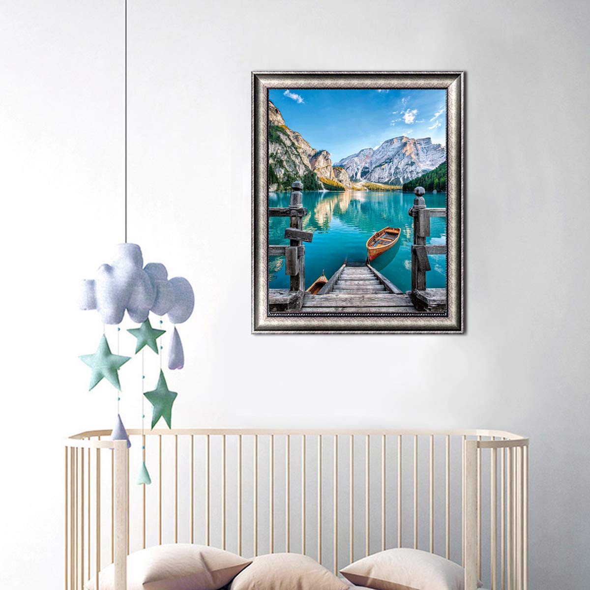 Kit per diamond painting 5D fai da te con numeri per adulti e bambini, per pittura a punto croce con strass di cristallo, decorazione da parete per la casa, regalo per scrivere