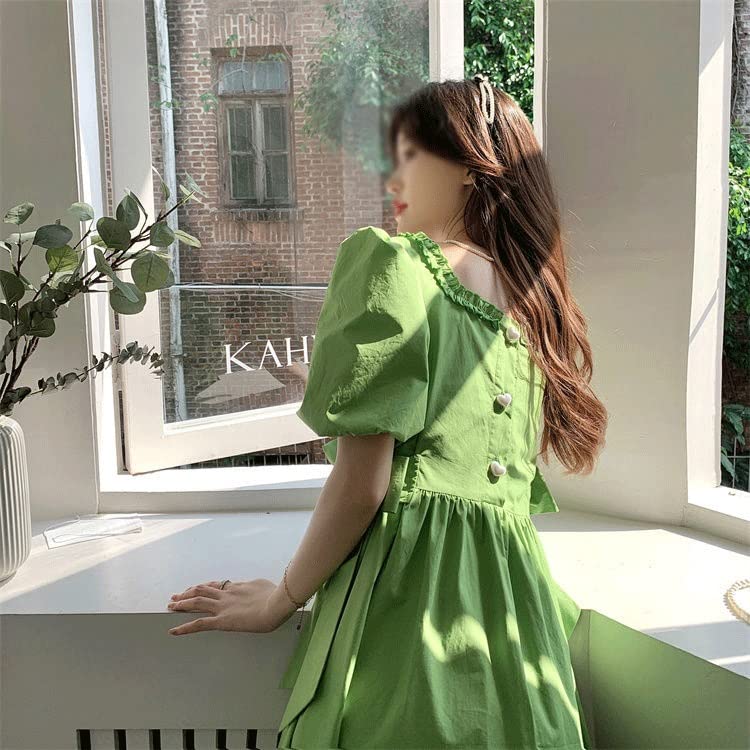 korean dress green Korean Style Girls' Floral Princess Dress | Kids Fashion Online main image 1