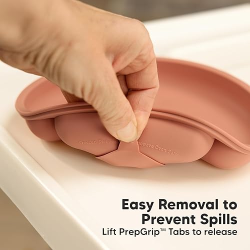 Miniatura 6 de KeaBabies Placas de succión para bebé, niños pequeños, paquete de 3 platos 100% de silicona para niños, platos divididos para bebés con succión,