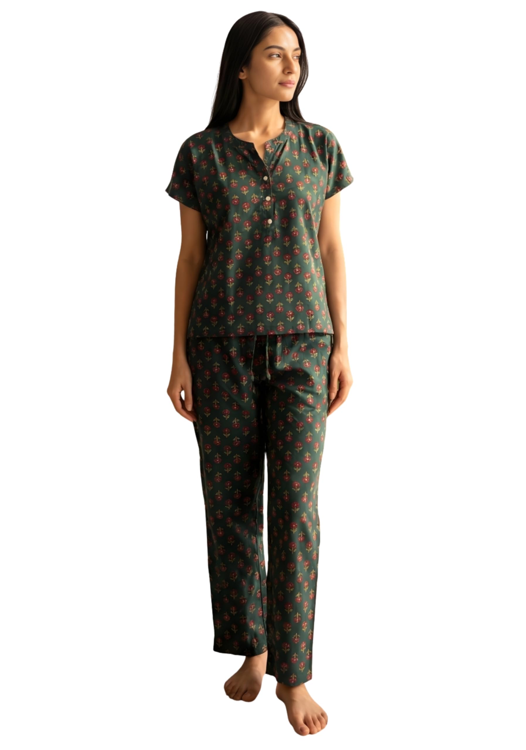 stories of banno's swagger | Women's Pure Cotton Printed Night Suit | Pajama Set | Night Suit for Women-picture-18