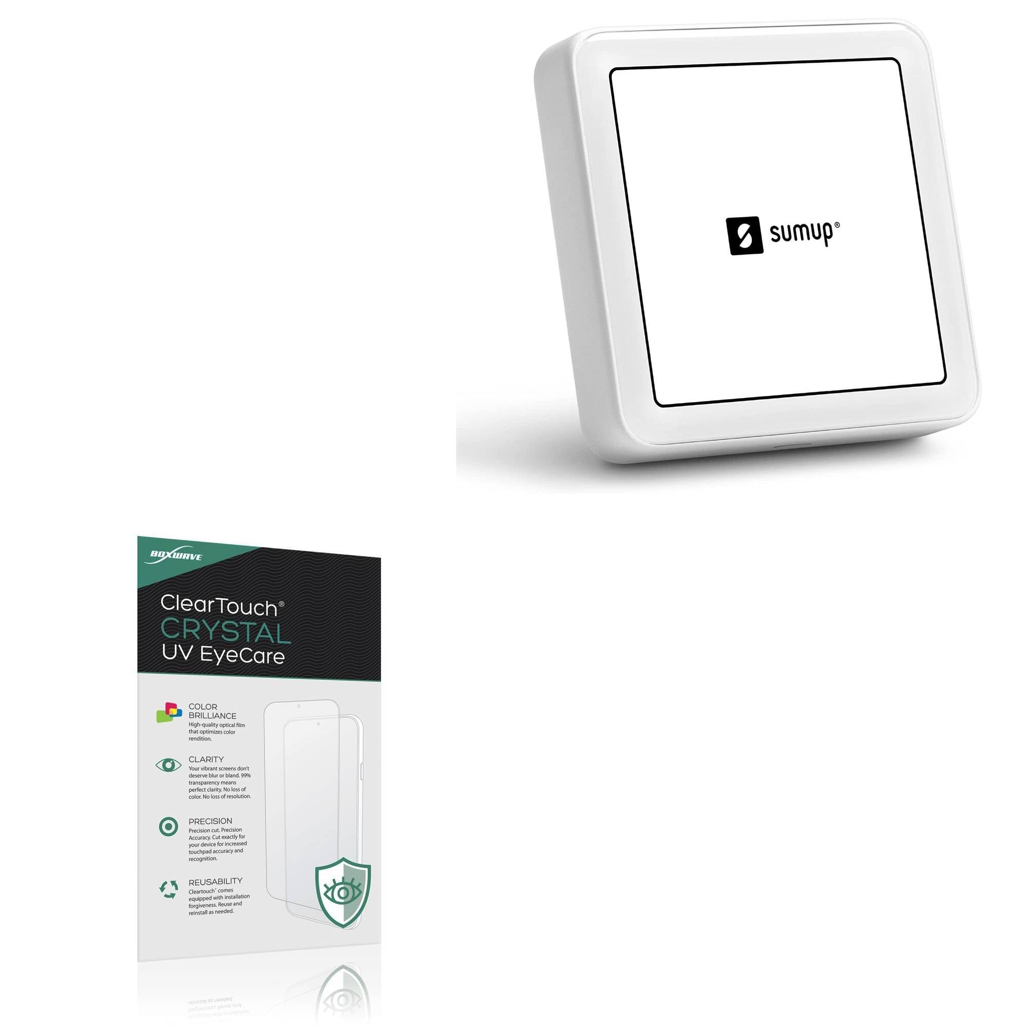 BoxWave Screen Protector Compatible With SumUp Solo - ClearTouch Crystal Anti-UV EyeCare (2-Pack), Filters out Harmful Blue Light Reduce Fatigue