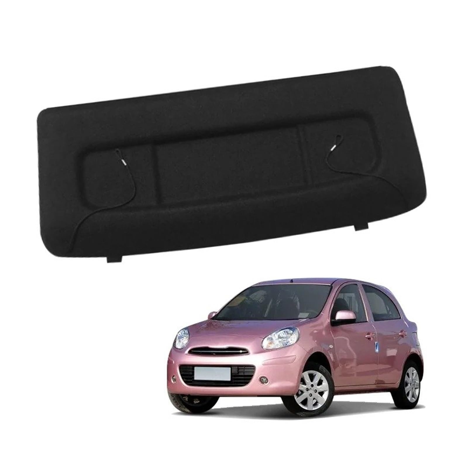 Copertura Bagagliaio per Nissan per Marzo per Micra Accessori Interni Auto Copertura per Bagagliaio Non Retrattile Portapacchi Anti-Peeping Cofano Bagagliaio