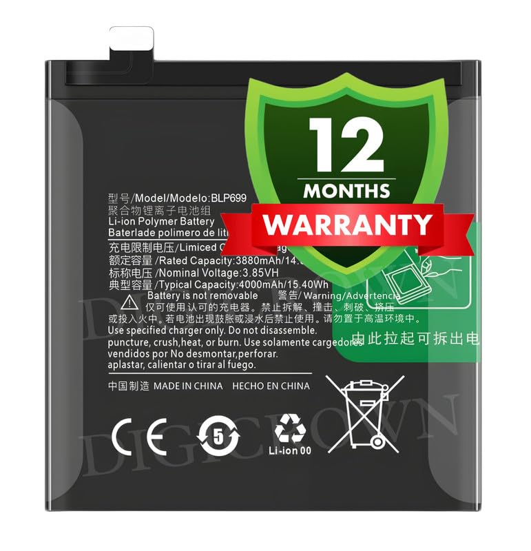 Image of Original BLP699 Battery Compatible for OnePlus 7 Pro (GM1910, GM1911, GM1913, GM1915, GM1917) - (4000mAh) - 1 Year Warranty
