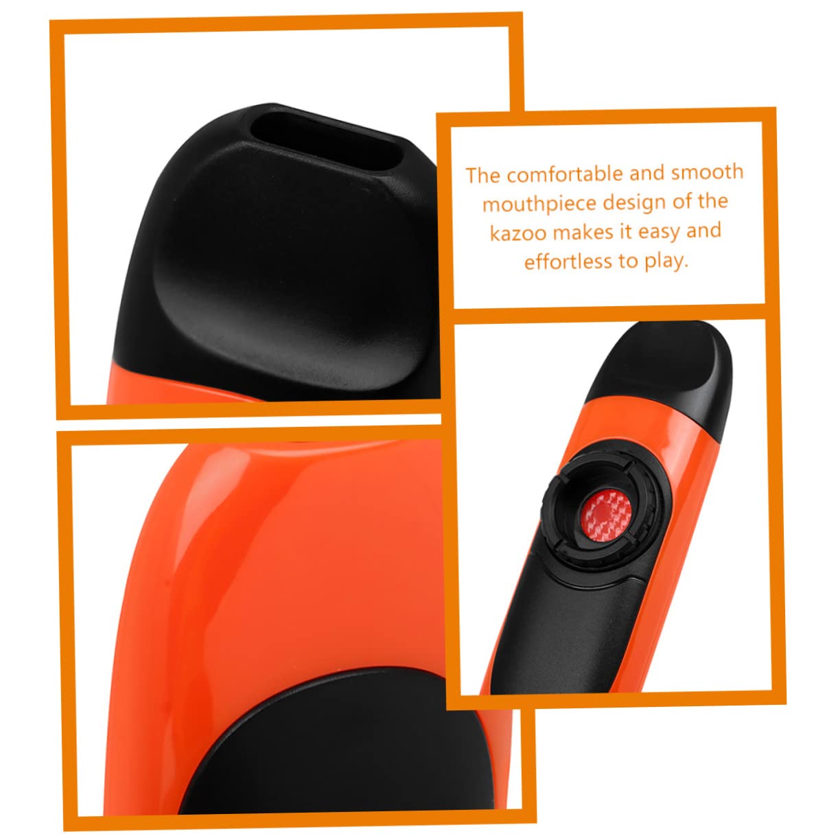 Kazoo Elettrico Professionale Rosso in Abs, Set con Accessori e Cavo