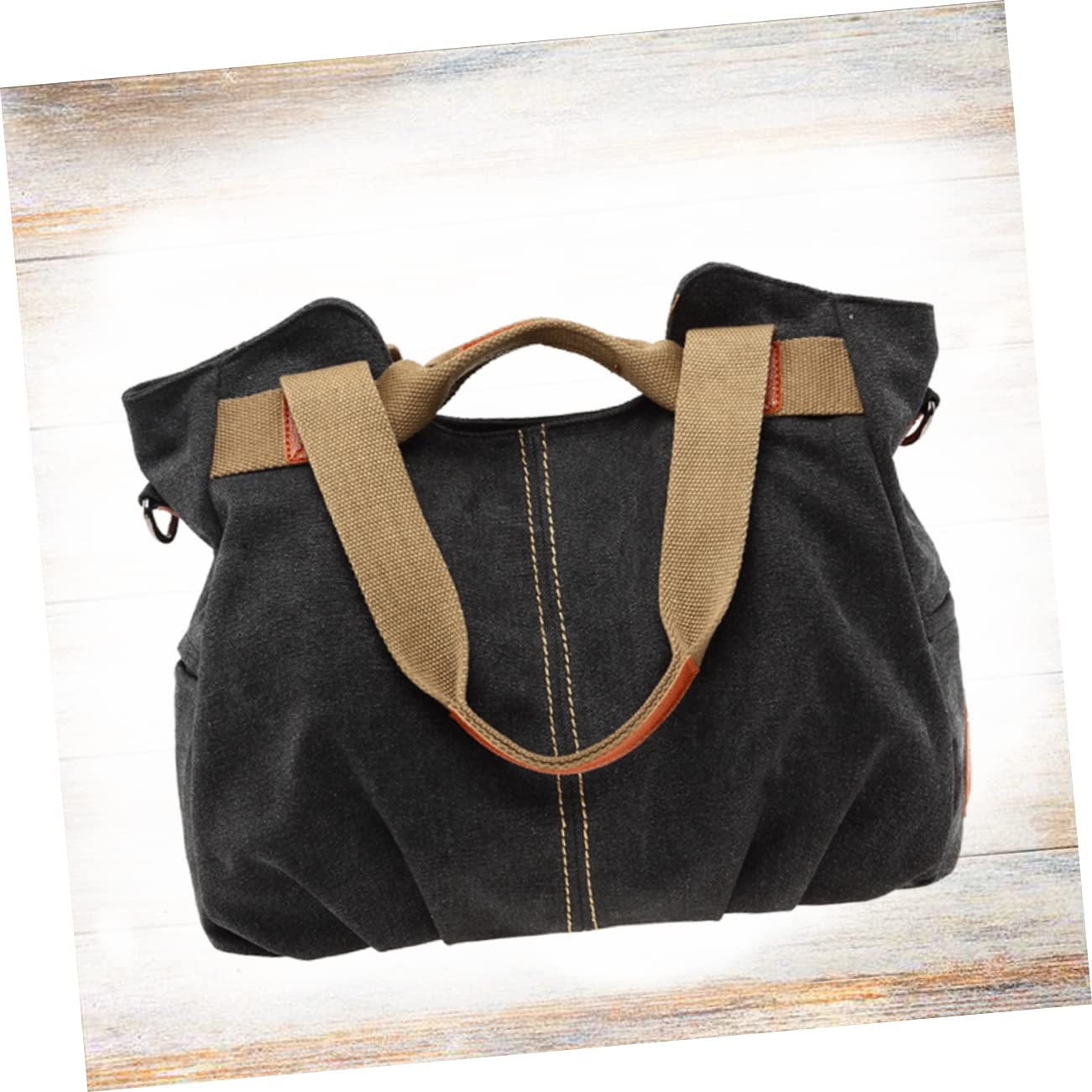 TENDYCOCO Borsa Tote in Tela in Stile Retrò Borse da Donna Borsa per La Spesa di Capacità Materiale