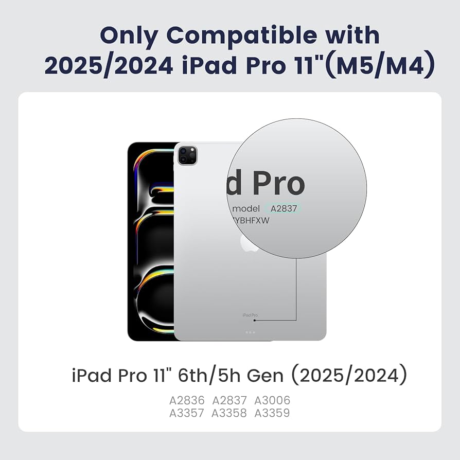 PITAKA iPad Pro 11 Inch case 2024, Magic Keyboard Compatible Case