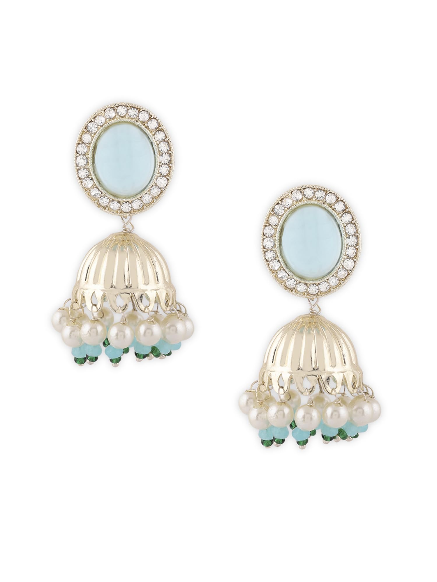 See full amazon price history chart for Zaveri Pearls Turquoise Blue Austrian Diamonds Stones & Beads Traditional Jhumki Earring For Women-ZPFK16681 Zaveri Pearls Turquoise Blue Austrian Diamonds Stones & Beads Traditional Jhumki Earring For Women-ZPFK16681 (B0CKLB65GF) Amazon Price History, Amazon Price Tracker