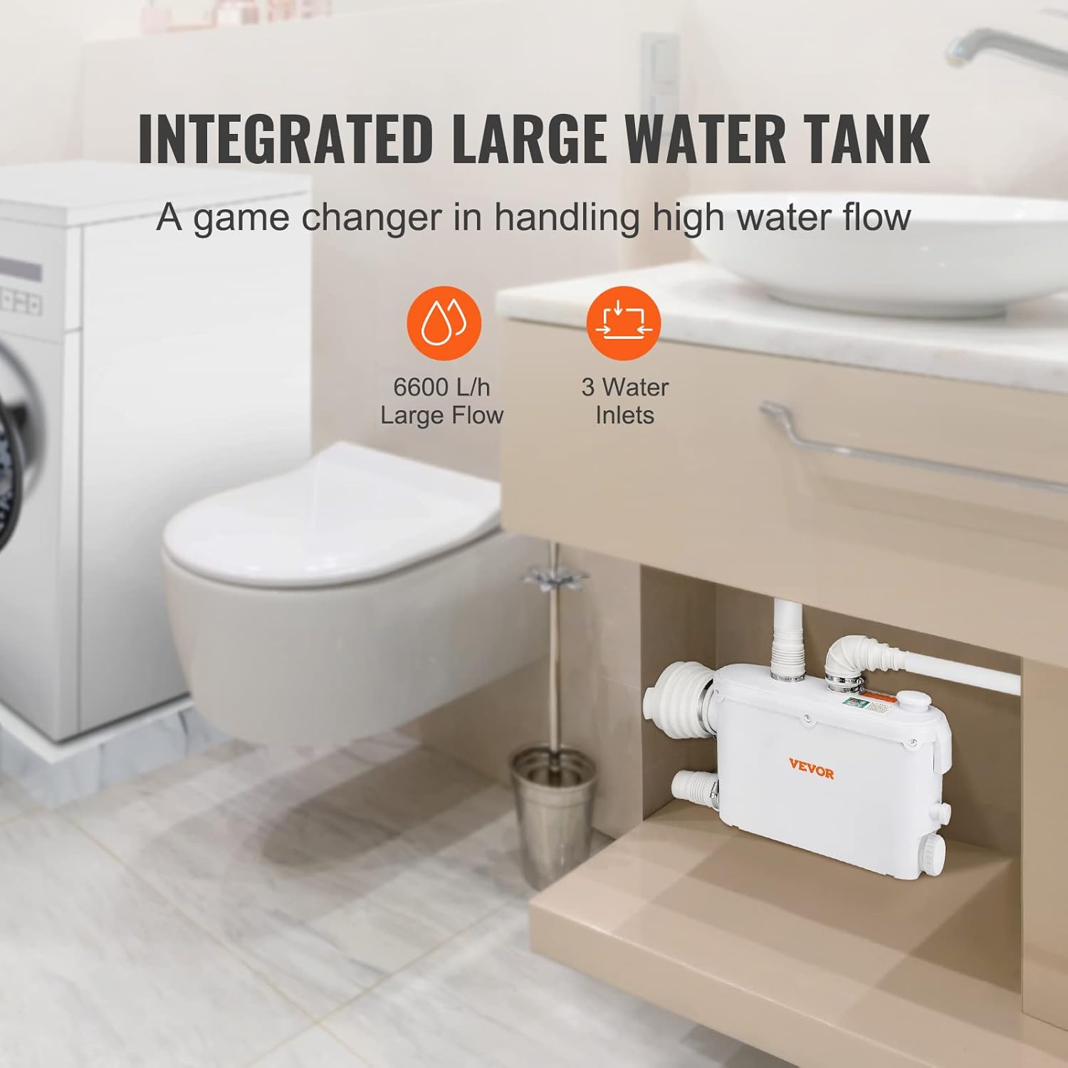 Antimicrobial silver ion water tank illustration