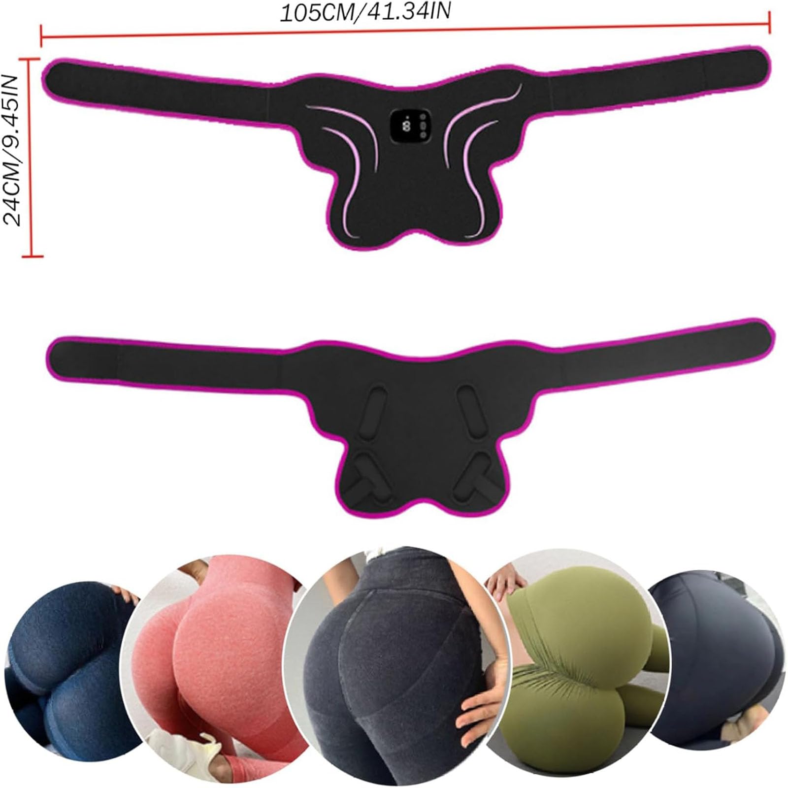 Entrenador de glúteos de Cadera Inteligente, Entrenador de Caderas de estimulador Muscular electrónico, Dispositivo de tonificación de glúteos, para tonificar los músculos (1PCS)