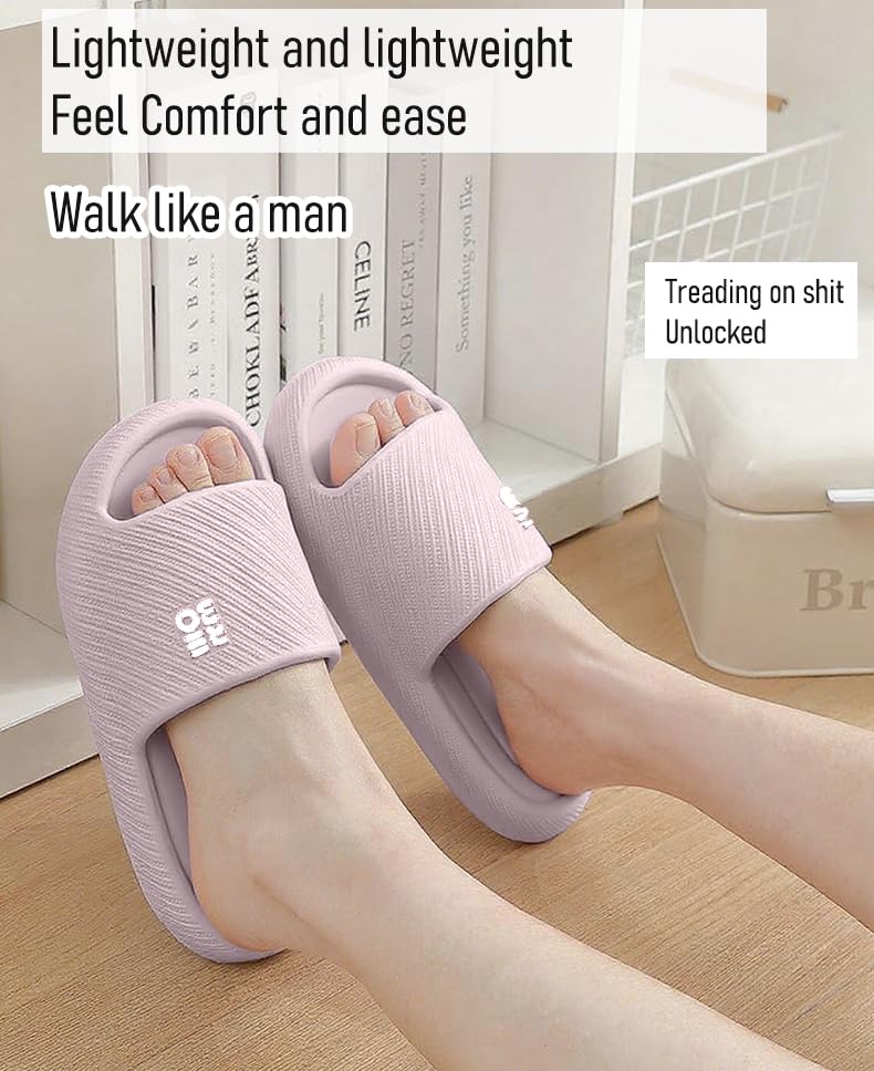 Bathroom Slippers for Men Women,Shower Shoes Thickened,Slippers Indoor Home Beach Non Slip Anti-Slip Quick Drying Pool Slides2