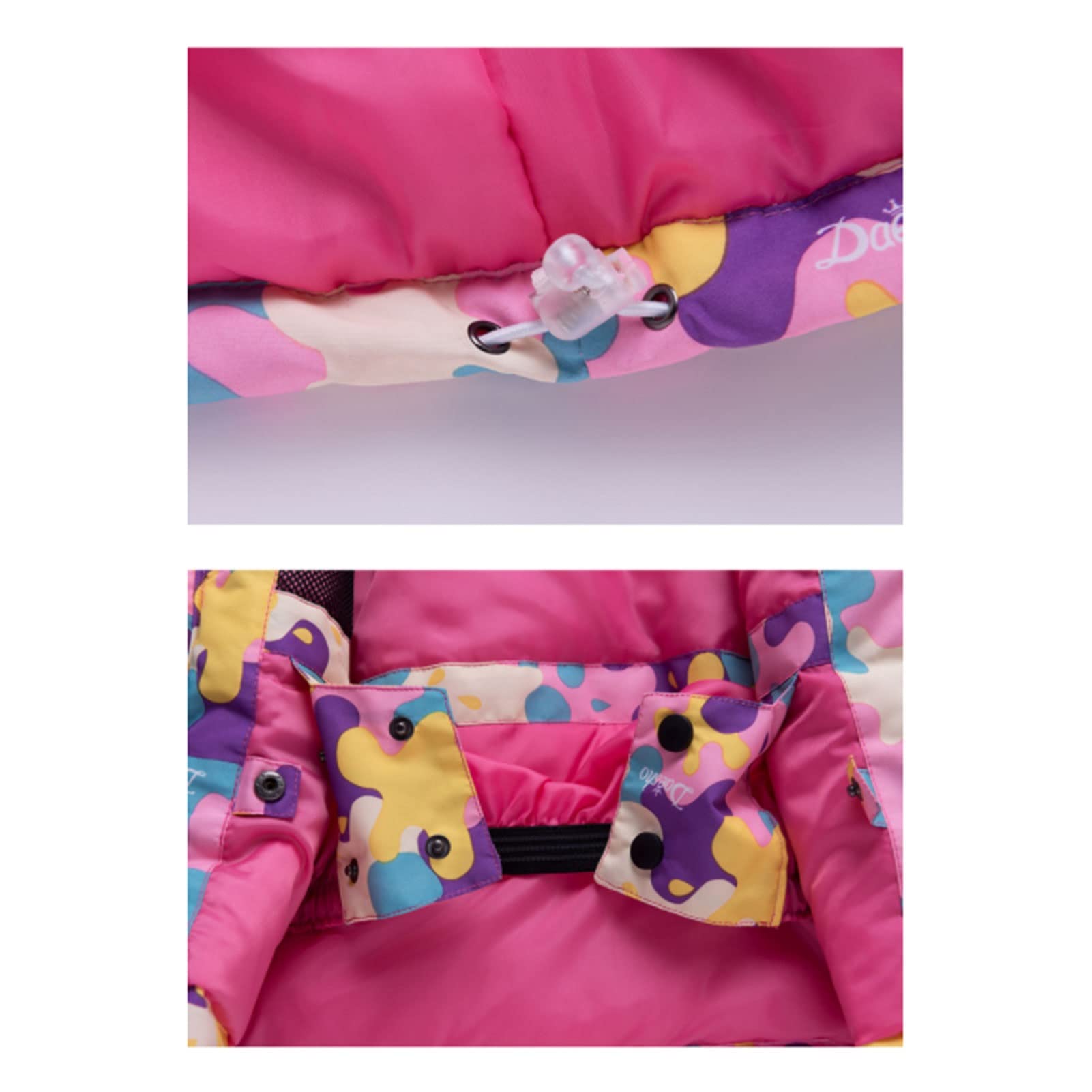 Wygwlg Set di Tute da Neve per Bambini Invernali, Pantaloni da Giacca da Sci per Bambini e Ragazzi, Isolamento Antivento Impermeabile (Color : Blue, Size : M)