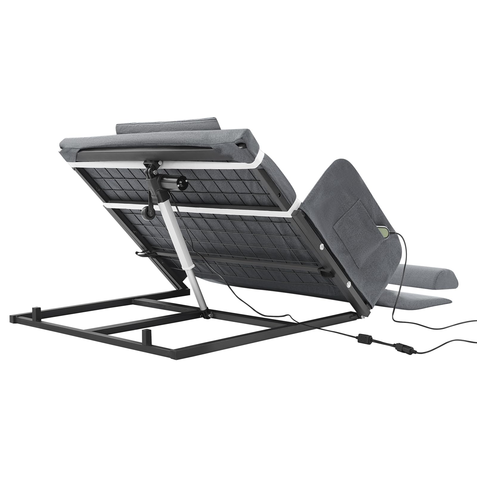 Aiuto elettrico per la costruzione del sedile, schienale regolabile per letto con telecomando, 55 W, 100 kg, portata 10-80°, cuscino per il riposo delle gambe, comfort per gli anziani, la