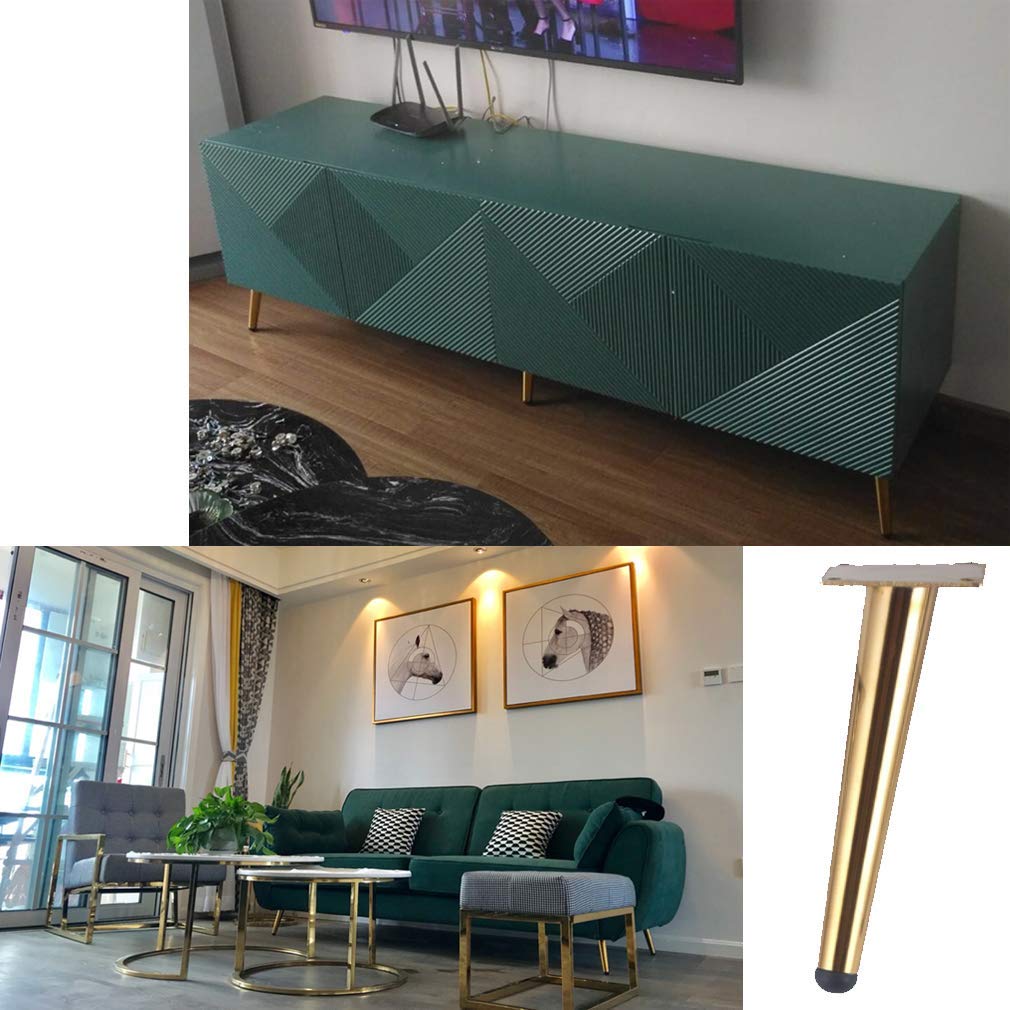 WOPPLXY 4PCS 16 Inch Oblique Conical Furniture Legs, Matte India