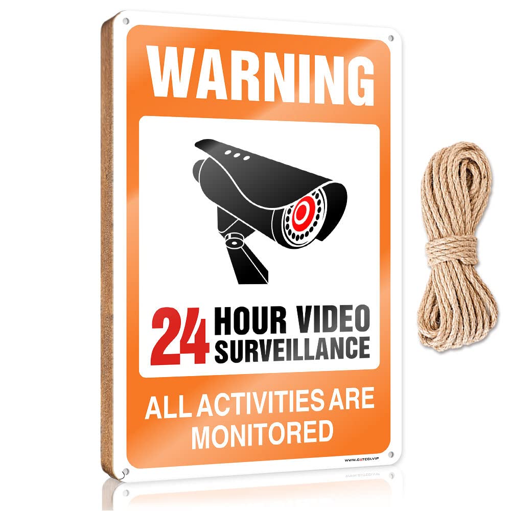 Dtha Boys One Color Front Door Sign Plaque Video Surveillance Signs, No Trespassing Violators Will Be Prosecuted Wooden Sign Spring Signs For Front Porch Posters For Room(15X28cm)