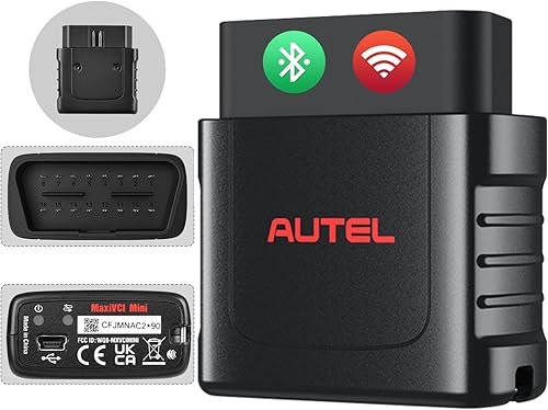 Miniatura 1 de Autel MaxiSys MaxiVCI Mini interfaz de diagnóstico inalámbrica, 2023 más nuevo dongle inalámbrico, funciona con el escáner Autel MK808BT MP808BT