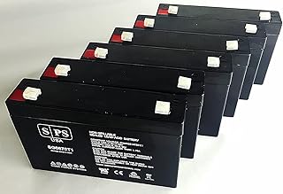 SPS Brand 6V 7Ah Replacement Battery for Everest & Jennings 153302004 6V 7Ah Wheelchair (6 Pack)